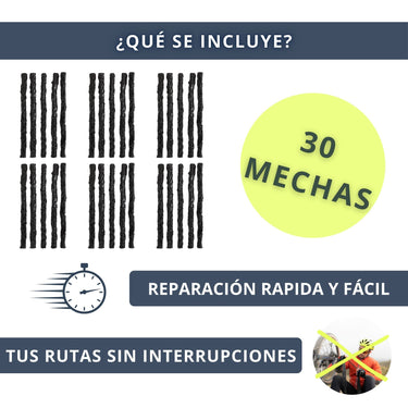 IBRIQO® 30 Mechas de Recambio 3,5x50mm MTB y ROAD